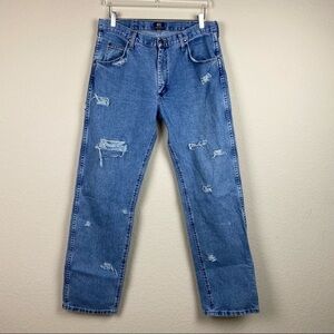 WRANGLER Distressed High Rise Jeans Medium 34/32